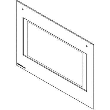 GE Part# WB56X30904 Outer Door Assembly - Genuine OEM