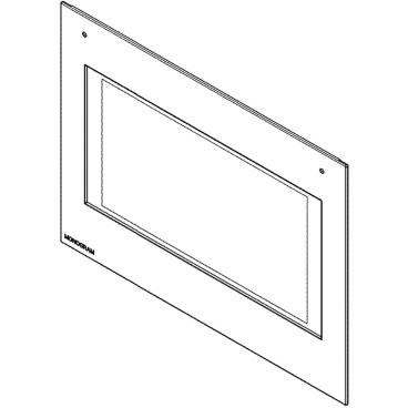 GE Part# WB56X30904 Outer Door Assembly - Genuine OEM