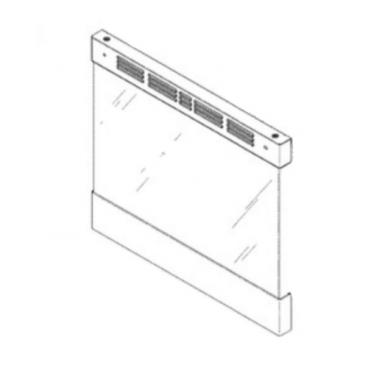 GE Part# WB56X31077 Glass Door Assembly - Genuine OEM