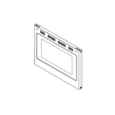 GE Part# WB56X31638 Door Panel Glass Assembly (Stainless Steel) - Genuine OEM