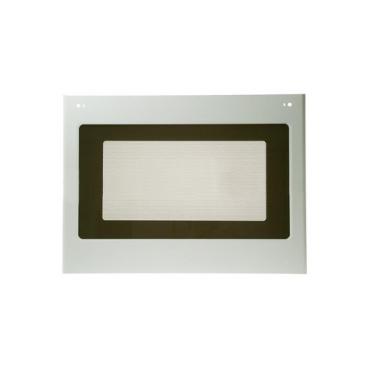 GE Part# WB56X31645 Slate Glass and Door Panel (White) - Genuine OEM