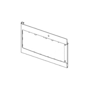 GE Part# WB56X32387 Microwave Door (Matte Black) - Genuine OEM