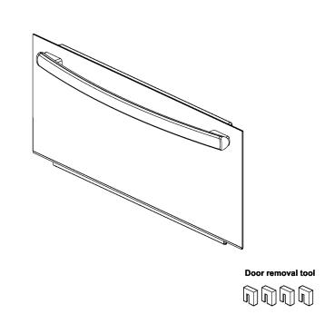 GE Part# WB56X32649 Door Assembly - Genuine OEM