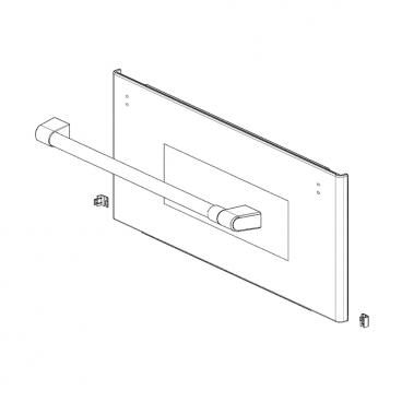 GE Part# WB56X33386 Dark Slate Door with Cap - Genuine OEM