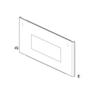 GE Part# WB56X33387 Stainless Steel Door with Cap - Genuine OEM