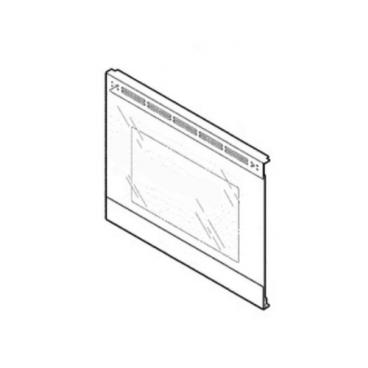 GE Part# WB56X33520 Steel Glass and Overlay - Genuine OEM