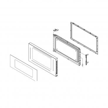 GE Part# WB56X34979 Door Assembly (Dark Dorian) - Genuine OEM