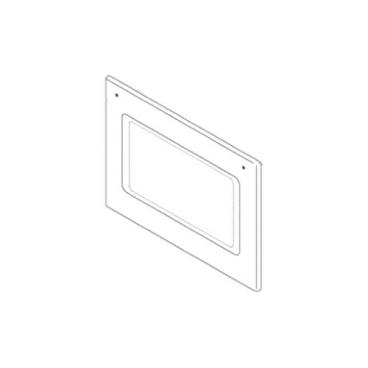 GE Part# WB56X35472 Outer Door Assembly (Stainless Steel) - Genuine OEM