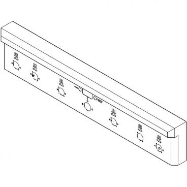 GE Part# WB56X35684 Stainless Steel Control Panel - Genuine OEM