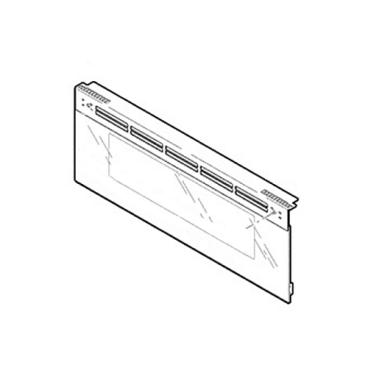 GE Part# WB56X36312 Stainless Steel Upper Outer Door Assembly - Genuine OEM