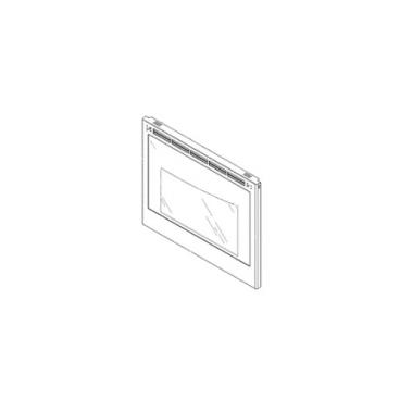 GE Part# WB56X36448 Stainless Outer Door - Genuine OEM