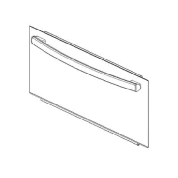 GE Part# WB56X38534 Black Outer Door - Genuine OEM
