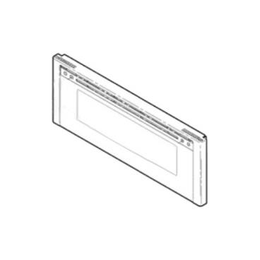 GE Part# WB56X39771 Outer Door Assembly (Stainless/Upper) - Genuine OEM