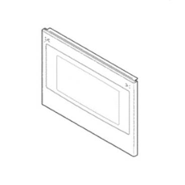 GE Part# WB56X39772 Stainless Outer Door (Lower) - Genuine OEM
