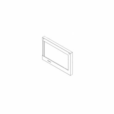 GE Part# WB56X39845 Stainless Outer Door - Genuine OEM