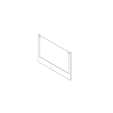 GE Part# WB56X43362 Outer Door (Stainless) - Genuine OEM