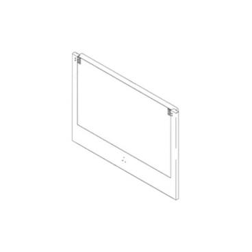 GE Part# WB56X43373 Outer Door Assembly (Stainless Steel) - Genuine OEM