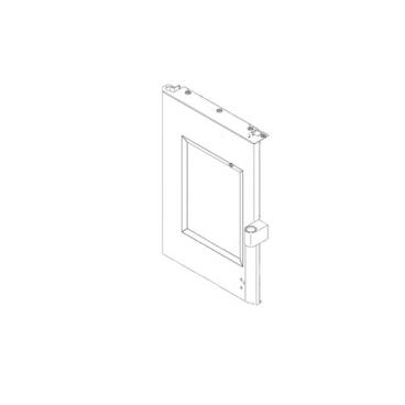 GE Part# WB56X43988 Left Outer Door (Stainless) - Genuine OEM