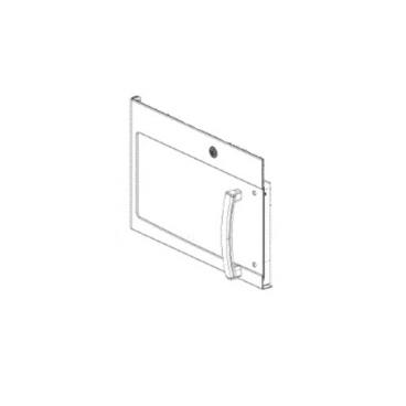 GE Part# WB56X44647 Door Assembly (White) - Genuine OEM