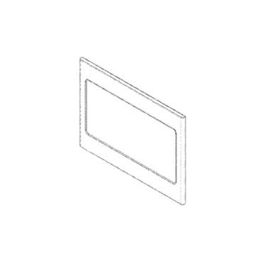 GE Part# WB56X45592 Outer Door (Stainless) - Genuine OEM