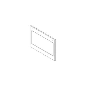 GE Part# WB56X50190 Outer Door (White) - Genuine OEM