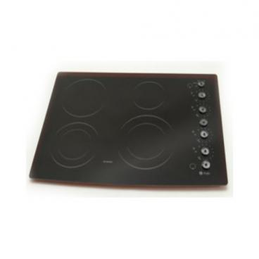 GE Part# WB62T10401 Maintop Glass Assembly (OEM) BK