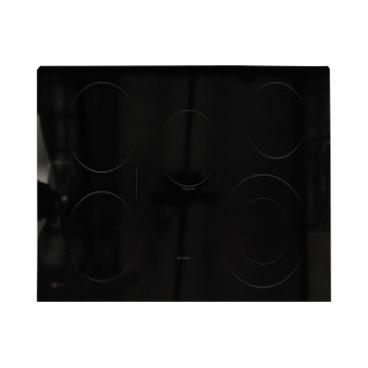 GE Part# WB62T10700 Maintop Glass Assembly (OEM) Black