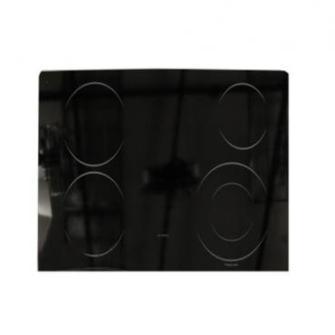 GE Part# WB62T10773 Maintop Glass Assembly (OEM)