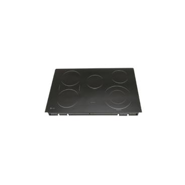 GE Part# WB62X33328 Maintop Glass Assembly - Genuine OEM
