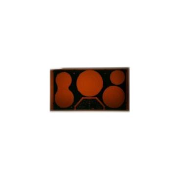 GE Part# WB62X43011 Maintop Glass Frame - Genuine OEM