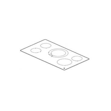 GE Part# WB62X43032 Maintop Glass Frame - Genuine OEM