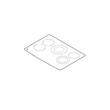 GE Part# WB62X44571 Frame Maintop Glass - Genuine OEM