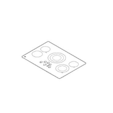 GE Part# WB62X44589 Maintop Glass - Genuine OEM