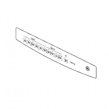 GE Part# WD34X24203 Control Panel Graphic Insert - Genuine OEM