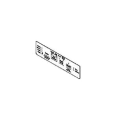 GE Part# WD34X29838 Control Panel Overlay (Black) - Genuine OEM