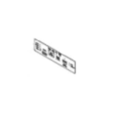 GE Part# WD34X29860 Control Panel Overlay (White) - Genuine OEM