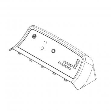 GE Part# WE22X29475 Imd and Backsplash Assembly - Genuine OEM
