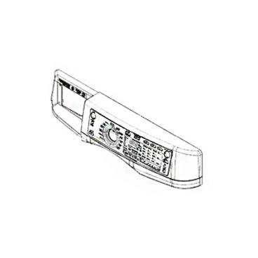 GE Part# WH42X25562 Control Panel Bezel Assembly - Genuine OEM