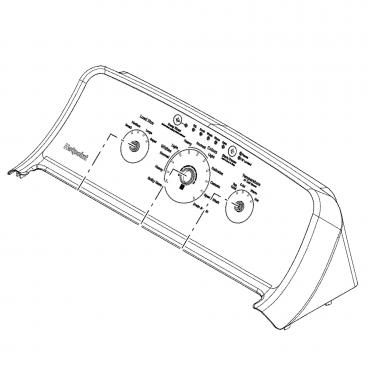 GE Part# WH42X28577 Backsplash Assembly - Genuine OEM