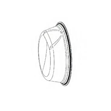 GE Part# WH46X27096 Door Glass - Genuine OEM