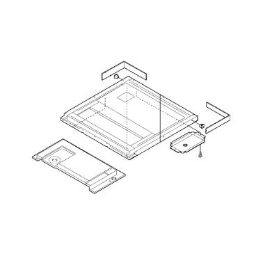 GE Part# WJ82X10031 Bottom Angle Assembly - Genuine OEM