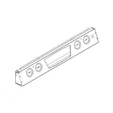 Whirlpool Part# WPW10314416 Control Panel w/Membrane (Stainless) - Genuine OEM