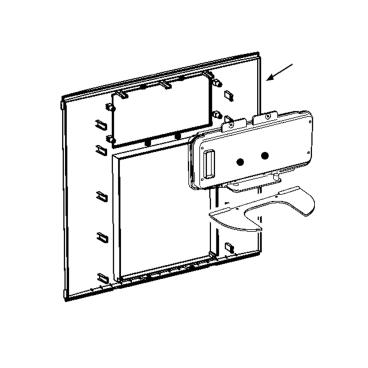 GE Part# WR02X23703 Dispenser Trim (Black) - Genuine OEM