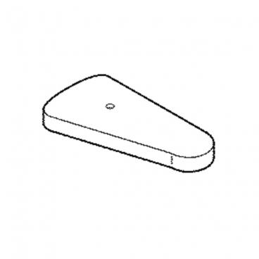 GE Part# WR13X27456 Top Hinge Cover Assembly (White) - Genuine OEM