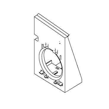 GE Part# WR17X11389 Condenser Fan Housing - Genuine OEM