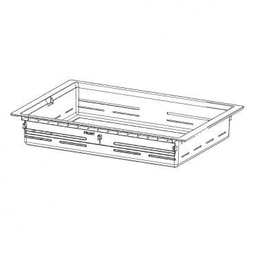 GE Part# WR32X31820 White Convertible Drawer Basket - Genuine OEM
