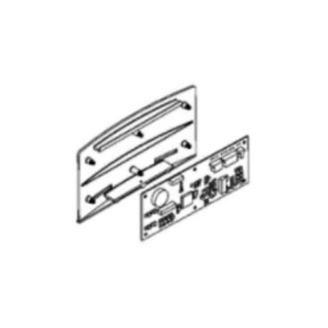 GE Part# WR55X10324 Dispenser Control (White) - Genuine OEM