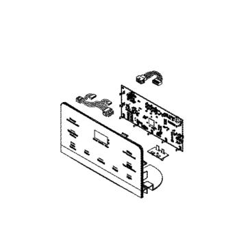 GE Part# WR55X25631 Display Control Assembly (Black) - Genuine OEM