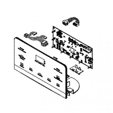 GE Part# WR55X29487 Display Control Assembly (Topaz) - Genuine OEM
