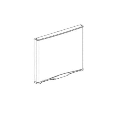 GE Part# WR78X27508 Door Stainless Steel - Genuine OEM